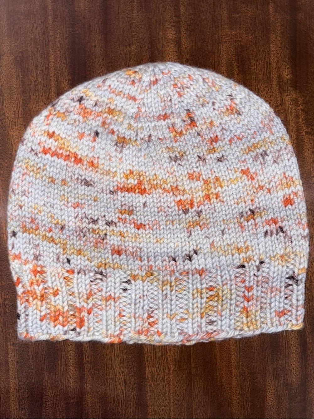 Merino Wool Child’s Hand-Knit Beanie in Malabrigo